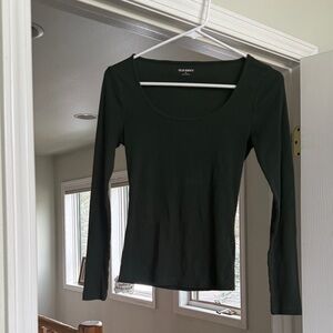 Old Navy Women's Dark Green Long Sleeve Top